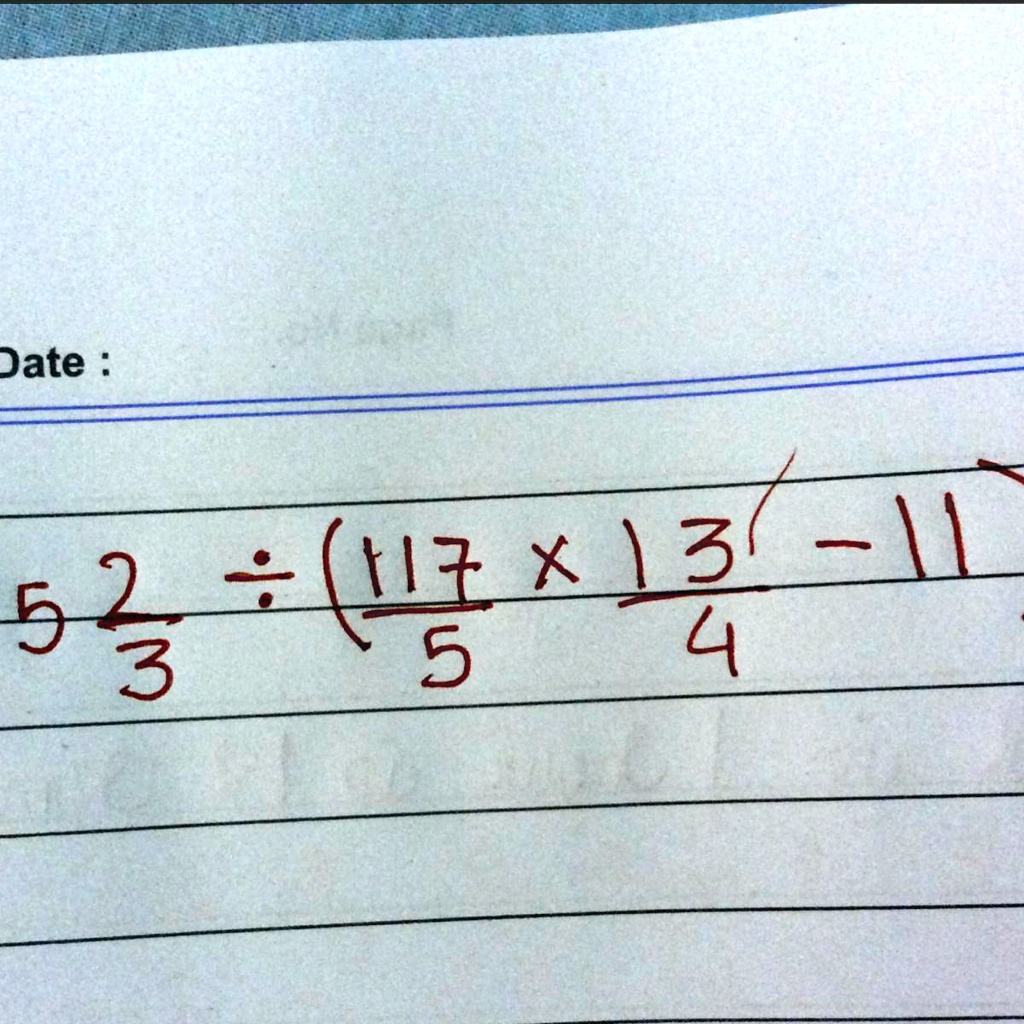 5(2)/(3)÷((117)/(5)×(13)/(4))