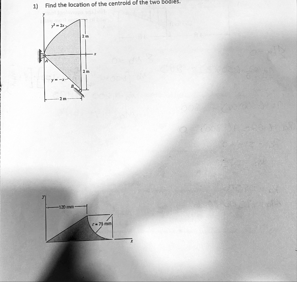 find the location of the centroid of the two bodies 54576