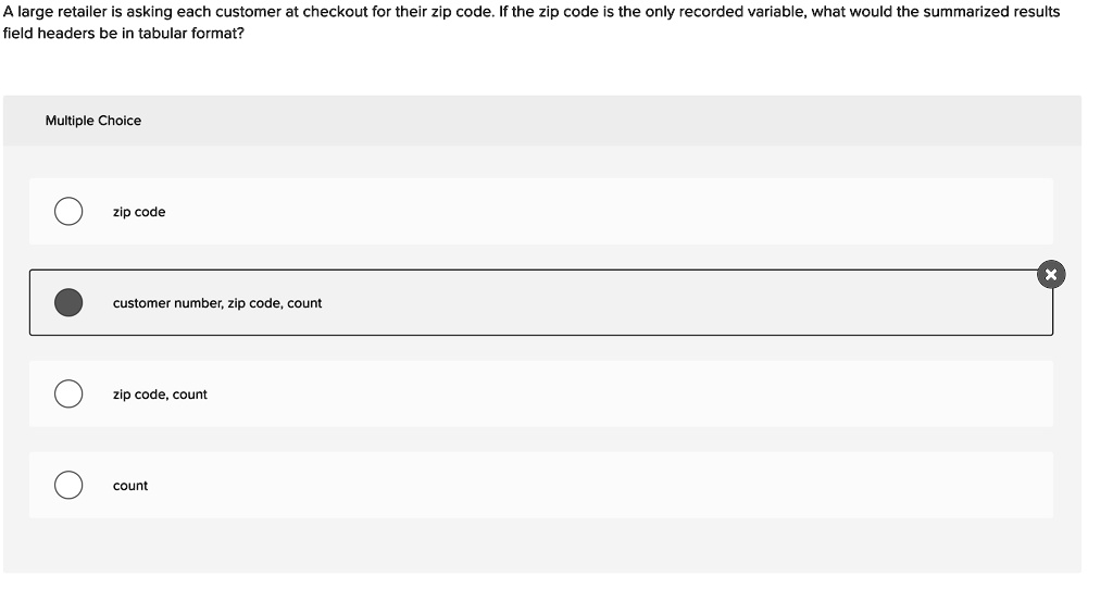 solved-a-large-retailer-is-asking-each-customer-at-checkout-for-their