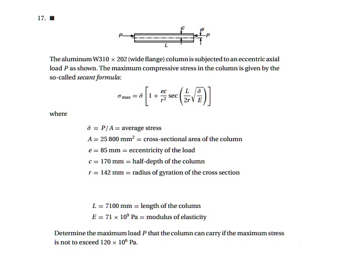 Please solve this only using Matlab program Thank you 17. The aluminum ...