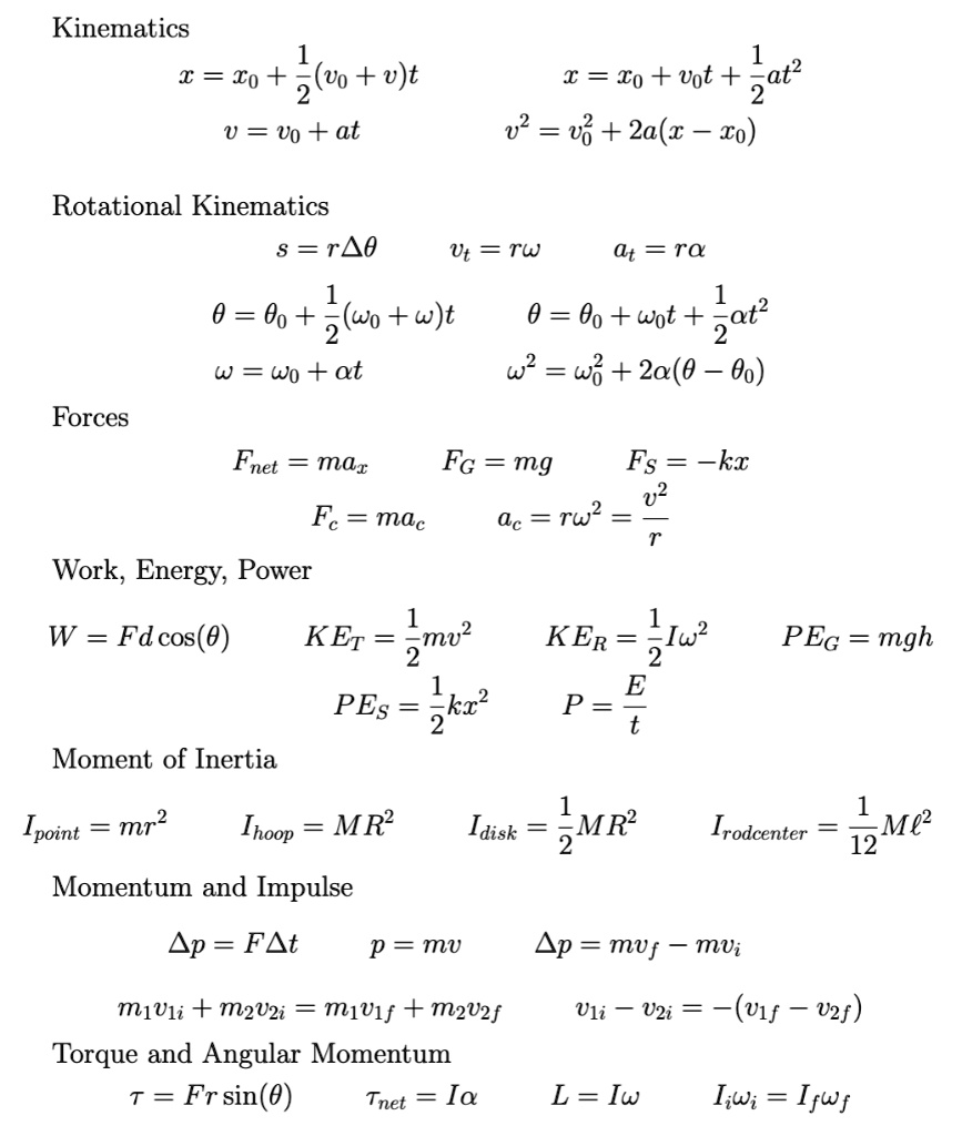 SOLVED: Kinematics = To + Z6o + v)t U = Uo + at = To + Uot + Qt? 2 v2 ...