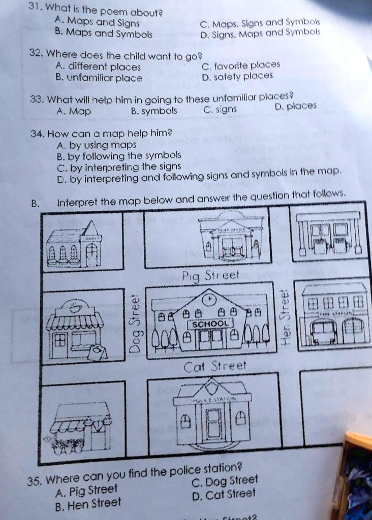 SOLVED: 'Pa answer po plsss? 31. What is the poem about? Maps arid ...