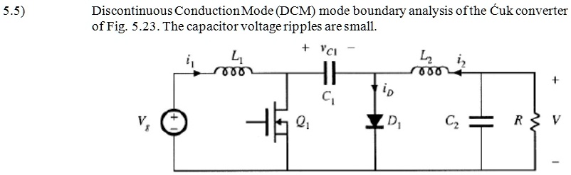 SOLVED: Discontinuous Conduction Mode (DCM) boundary analysis of the ...