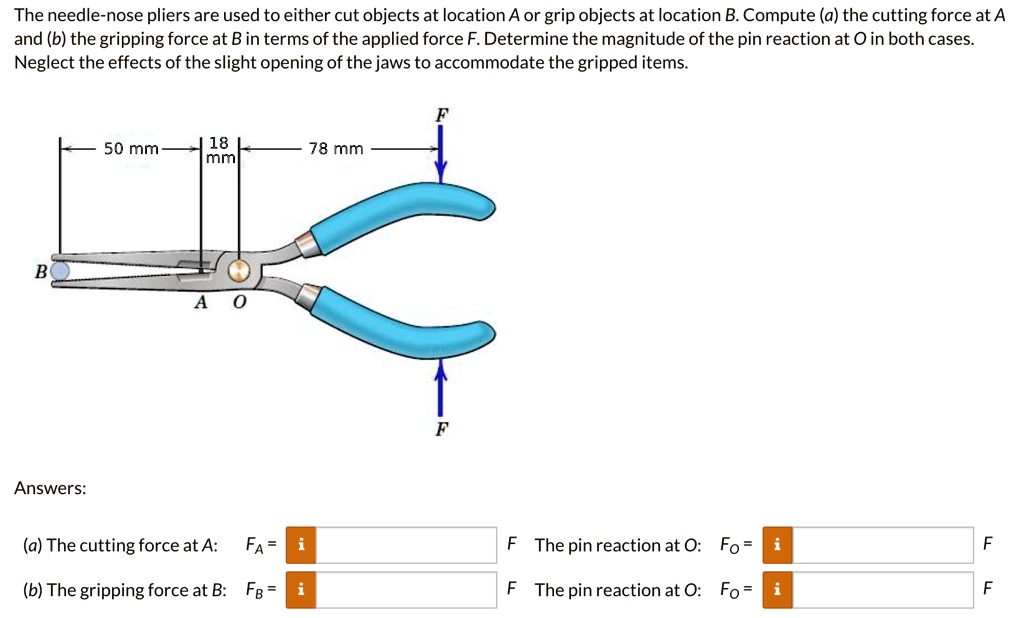 SOLVED The needlenose pliers are used to either cut objects at