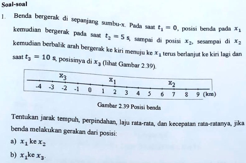 SOLVED: Semoga Ada Yang Bantu Soal-soal Benda Bergerak Di Sepanjang ...