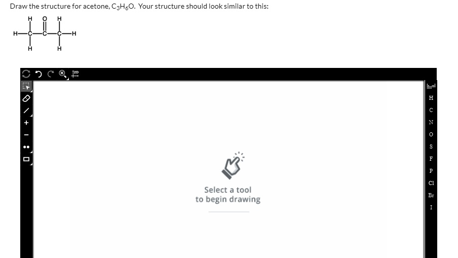 Acetone Fun Drawing SOLVED: Draw the structure for acetone; CsH;o. Your structure should ...
