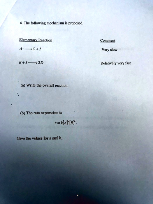 1 Plus 1 Is 2 Quick Maths SOLVED:The following mechanism is proposed_ Elementary Reaction Comment
