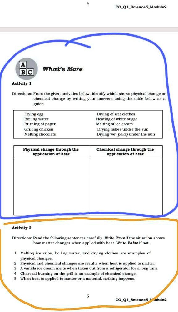 Sana po may maka sagot thanks po... co Q1Science5Module? What's More