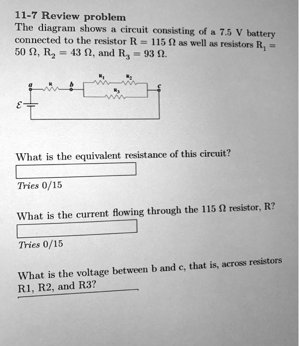 VIDEO solution: 11-7 Review Problem The diagram shows a circuit ...