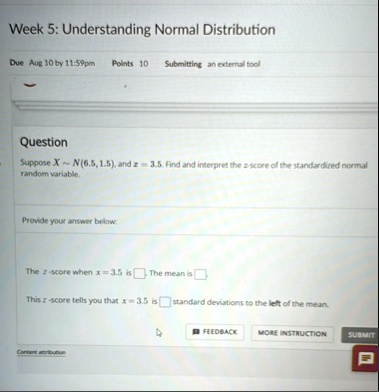 week 5 understanding normal distribution due aug 10 by 1159pm points 10 ...