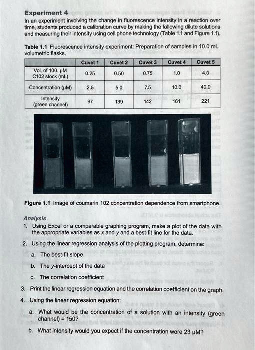 SOLVED: Experiment 4 In an experiment involving the change in ...