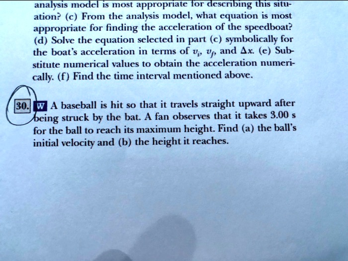 SOLVED analysis model iS most appropriate lor describing this situ