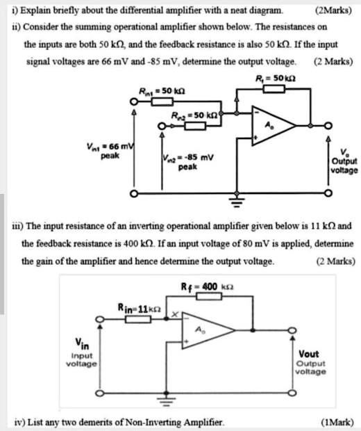 SOLVED Explain Briefly About The Differential Amplifier, 52 OFF