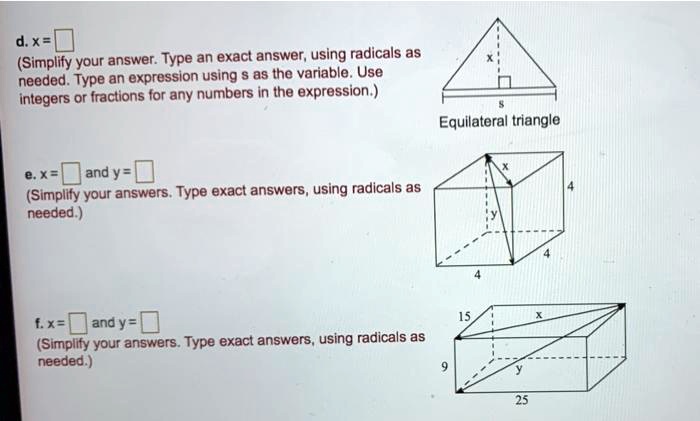 d simplify your answer type an exact answer using radicals as needed ...