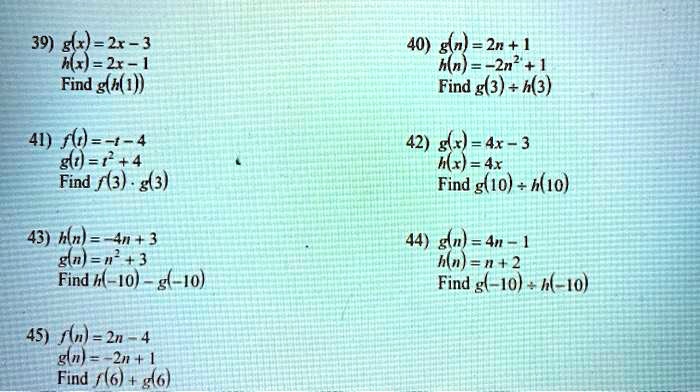 Solved 39 0 2 Find G 0 40 5 Zn 2n2 Find G 3 H 3 41 F 4 8 R 4 Find F 3 G3 42 S X Find G 10 H 1o 43 Hn 4n 3 G