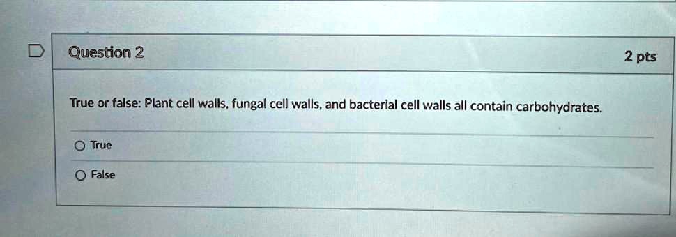Which Statement About Bacterial Cell Walls Is False