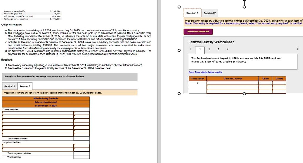 3/10 The unadjusted trial balance of the Manufacturing Equitable at