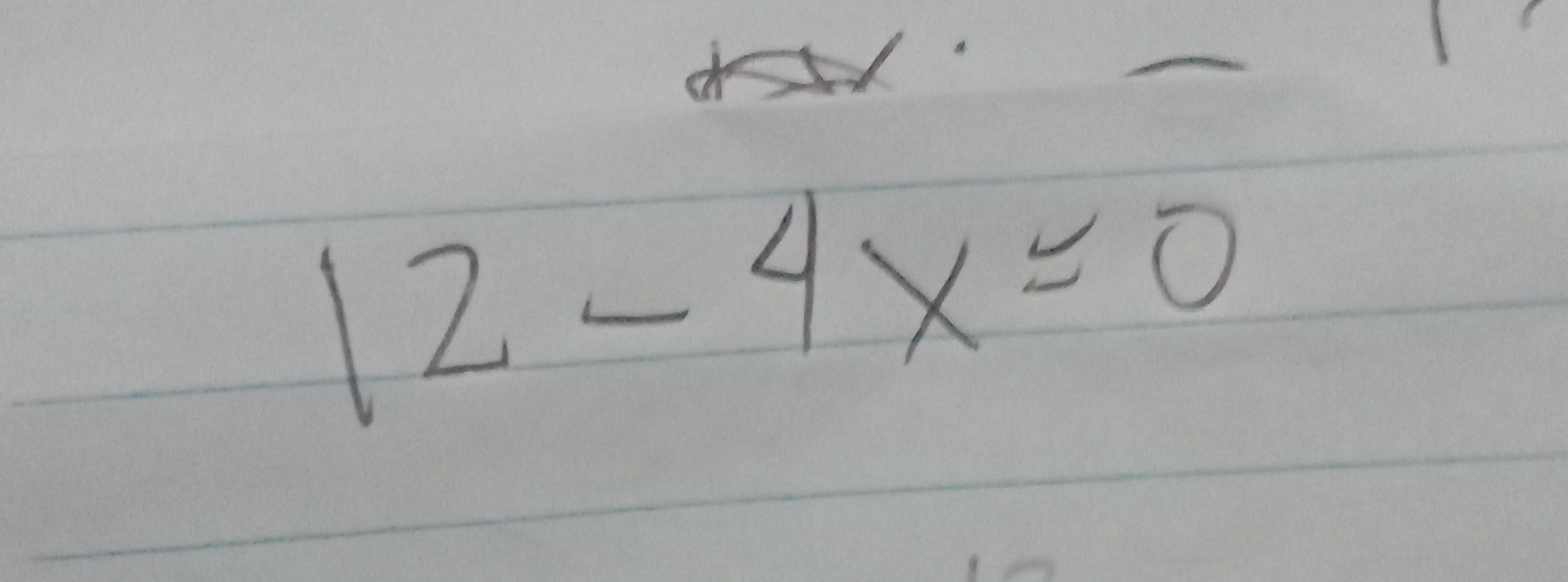 SOLVED: 12-4 x=0