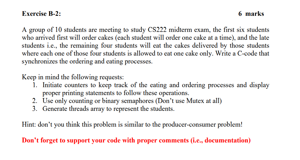 SOLVED: Exercise B-2: 6 marks A group of 10 students are meeting to ...
