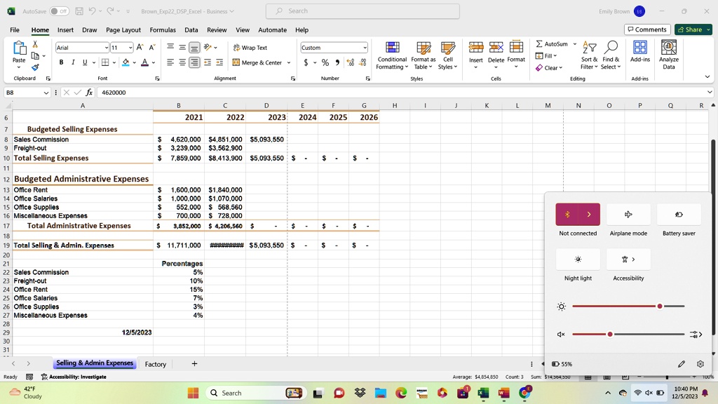 Solved: The Text Appears To Be A Screenshot Of An Excel Spreadsheet. It 