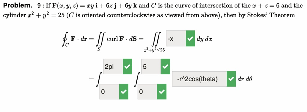 Solved Problem 9 Iff T Y 2 Ty I 62 J 6y K And C Is The Curve Of Intersection Ofthe A 2 6 And The Cylinder 22