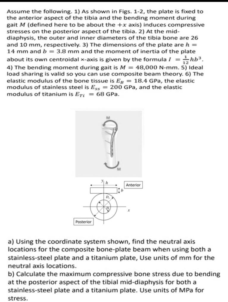 SOLVED: Could You Help Me With This Biomechanics Problem, Please ...