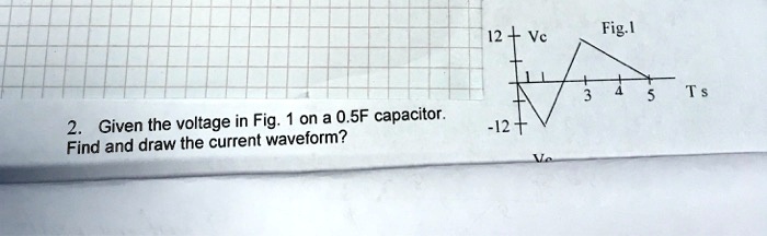 SOLVED: Find and draw the current waveform. 12 + Vc Fig. 1 2. Given the ...