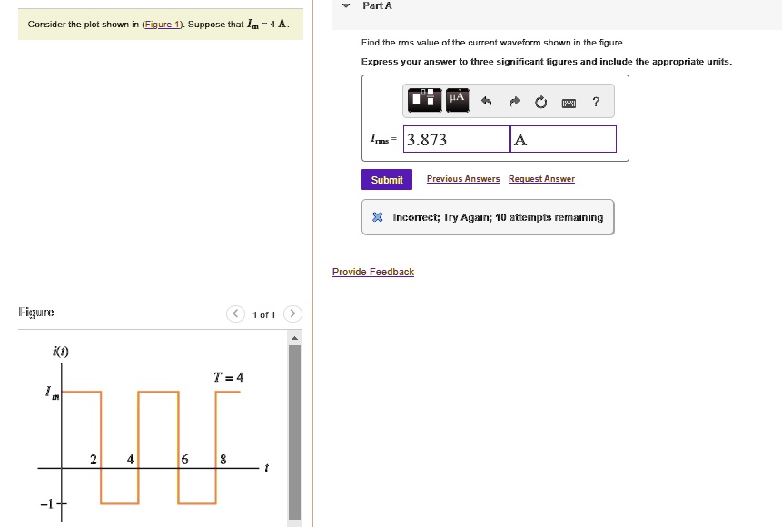 SOLVED: Part A Consider the plot shown in (Figure 1). Suppose that Im ...