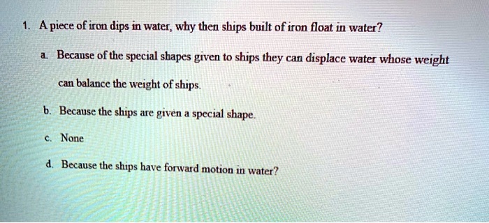 How Much Water Did 15.0 G Of Iron Displace