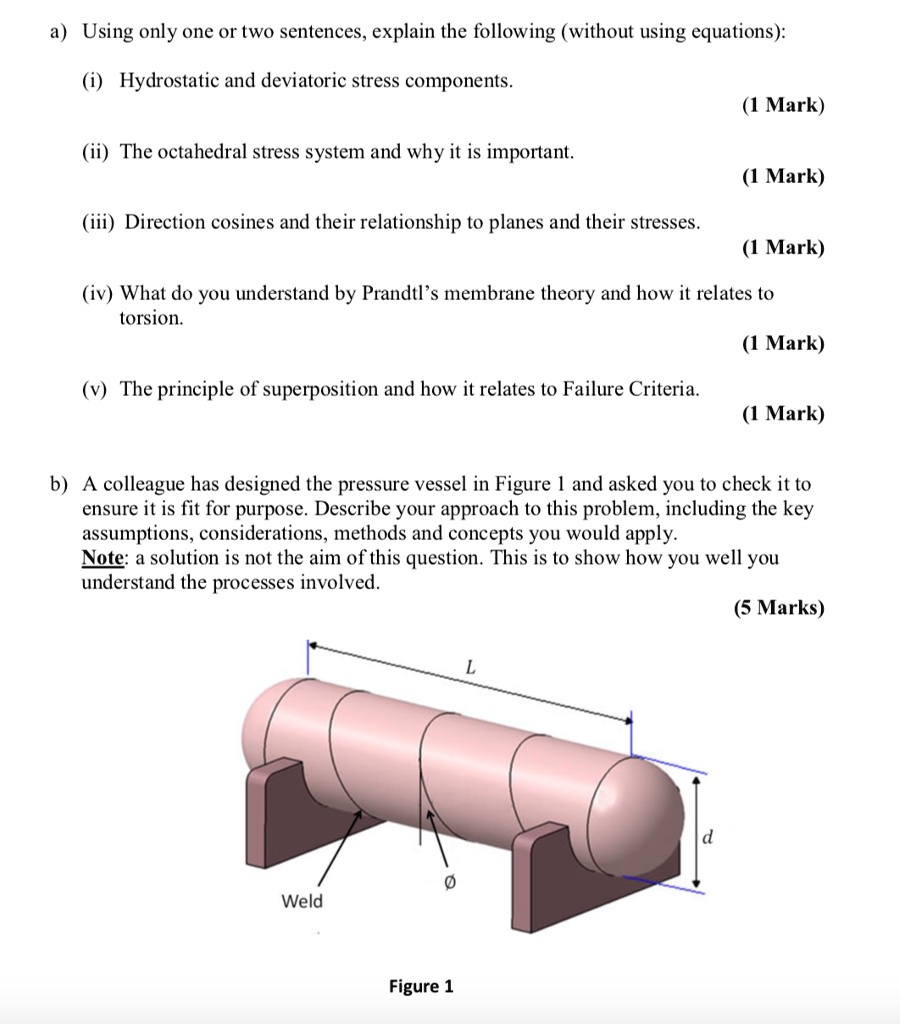 SOLVED: A) Using Only One Or Two Sentences, Explain The Following ...