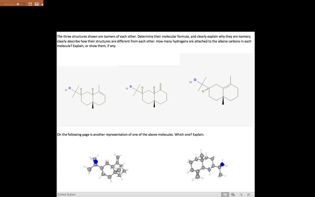 the three structures shown are isomers each other determine their ...