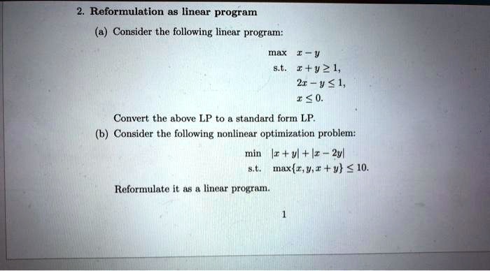 linear programming standard form converter