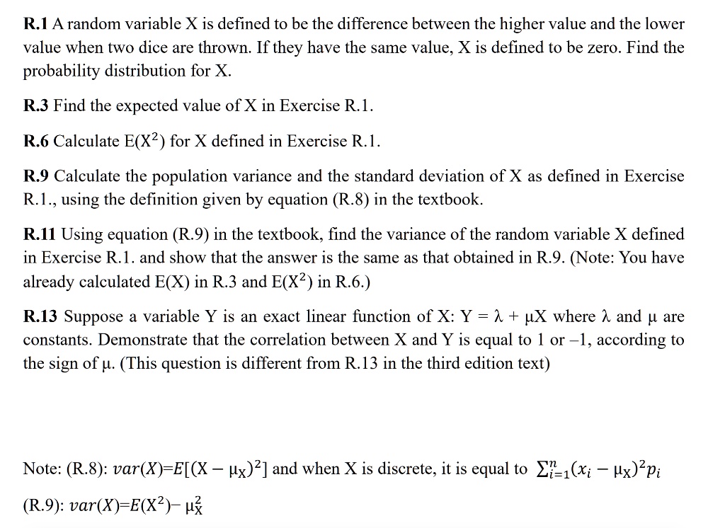 The random variable X is defined as the difference between the higher ...
