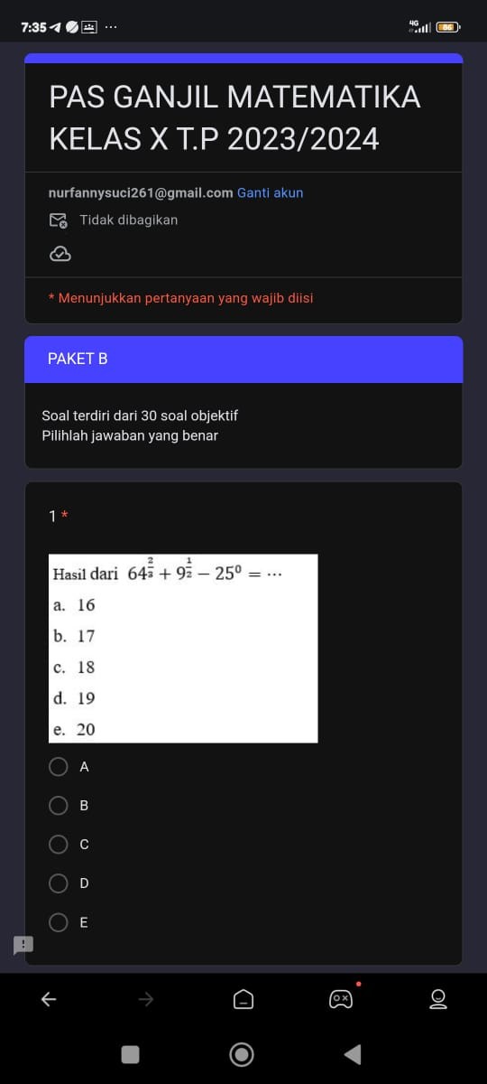 Pas Ganjil Matematika Kelas X Tp 20232024 Nurfannysuci261gmailcom Ganti ...