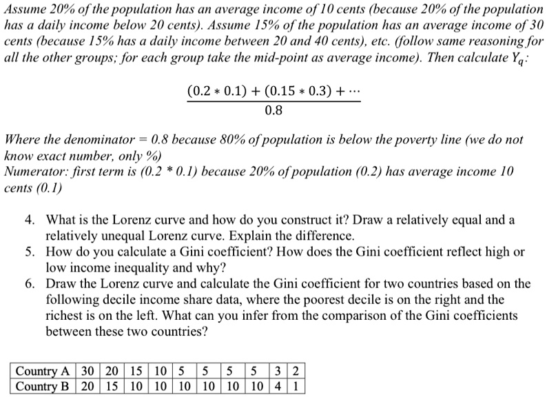 SOLVED Texts 1 Assume 20 Of The Population Has An Average Income Of