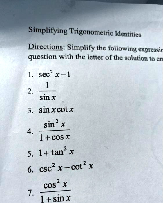 Question Video: Simplifying a Trigonometric Expression Using the