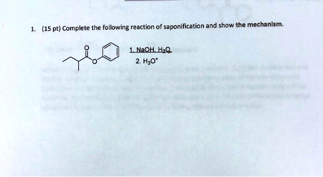 VIDEO solution: (15 pt) Complete the following reaction of ...