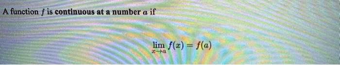 a function f is continuous at a number a if lint fe fa i 85146