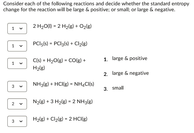 Consider Each Of The Following Reactions And Decide Whether The ...