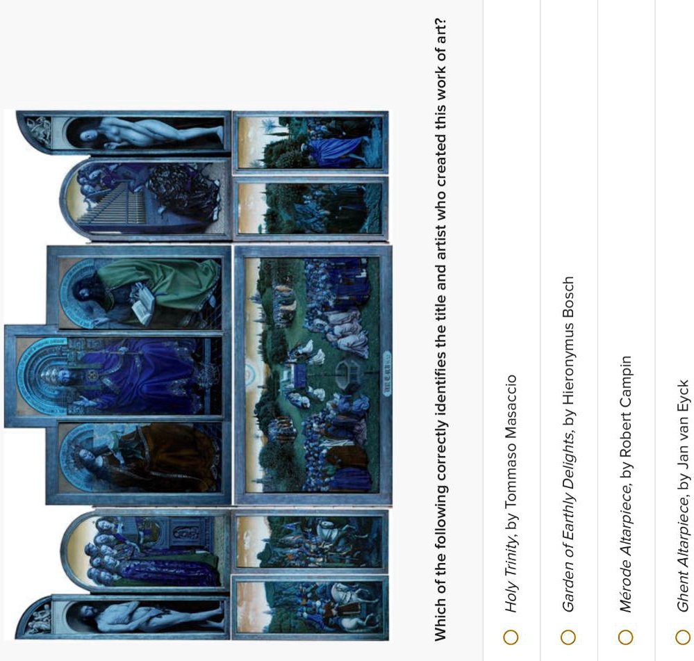 Which of the following correctly identifies the title and artist who