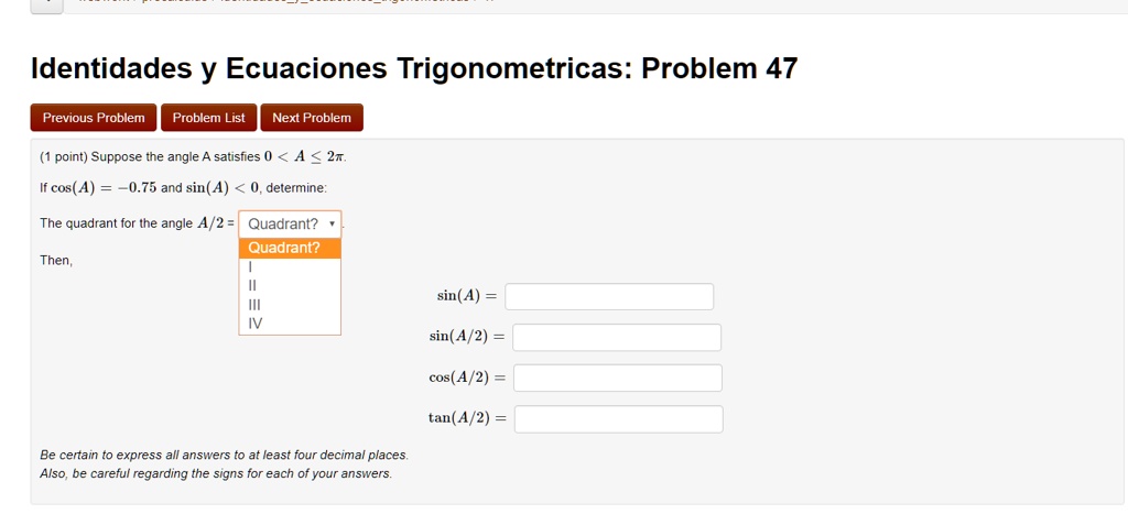 Identidades Y Ecuaciones Trigonometricas: Problem 47 … - SolvedLib