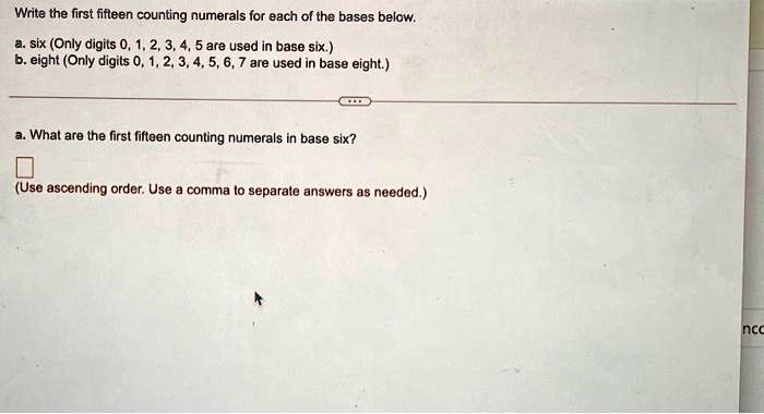 solved-a-the-first-fifteen-counting-numerals-in-base-six-in