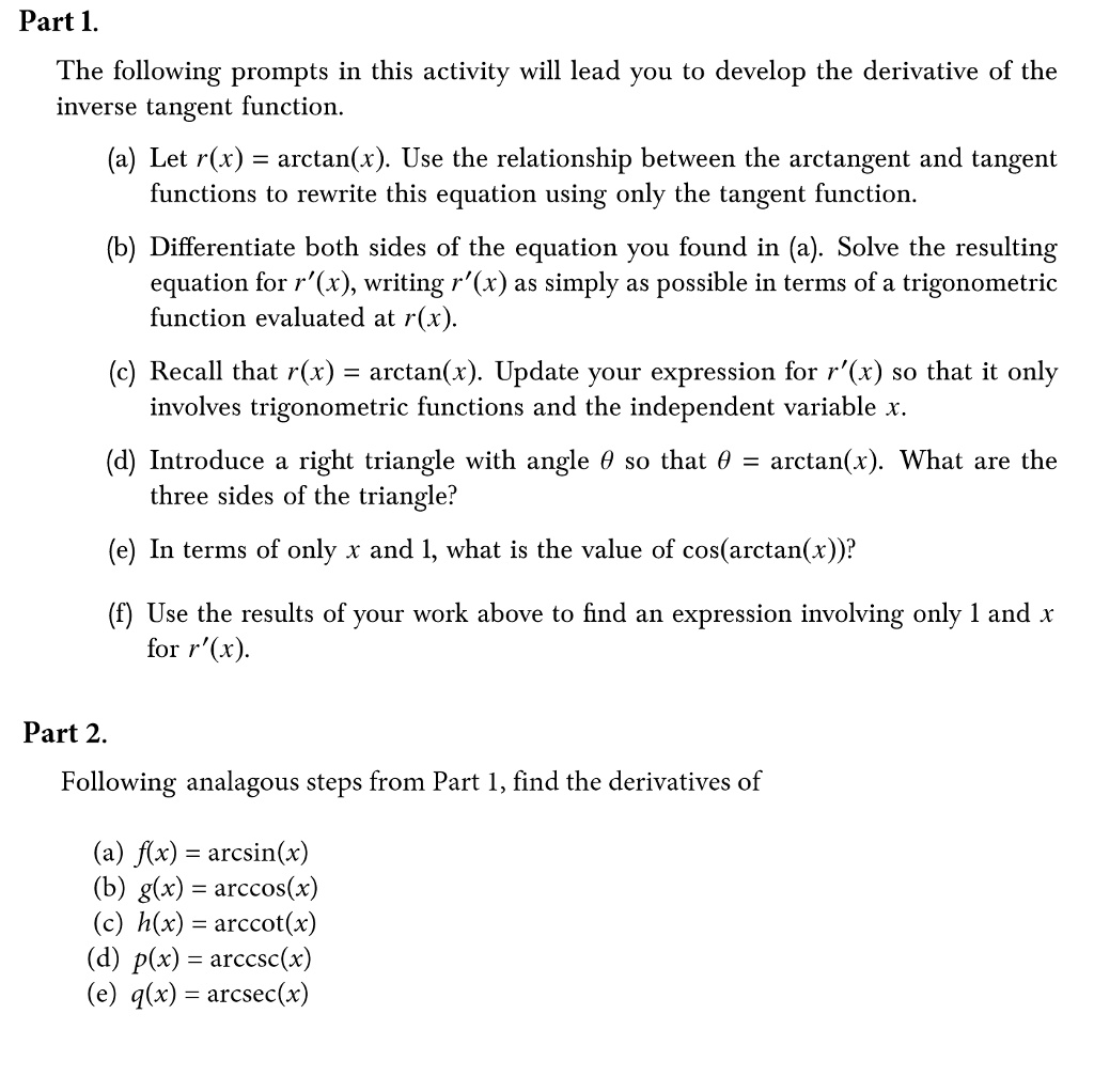 SOLVED: Part 1. The Following Prompts In This Activity Will Lead You To ...