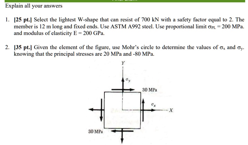 Select the lightest W-shape that can resist a load of 700 kN with a ...