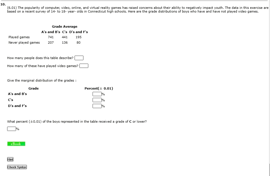 01 the popularity of computer video online and virtual reality games