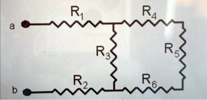 Resistor R6 a R? R? R? R? R? R? b