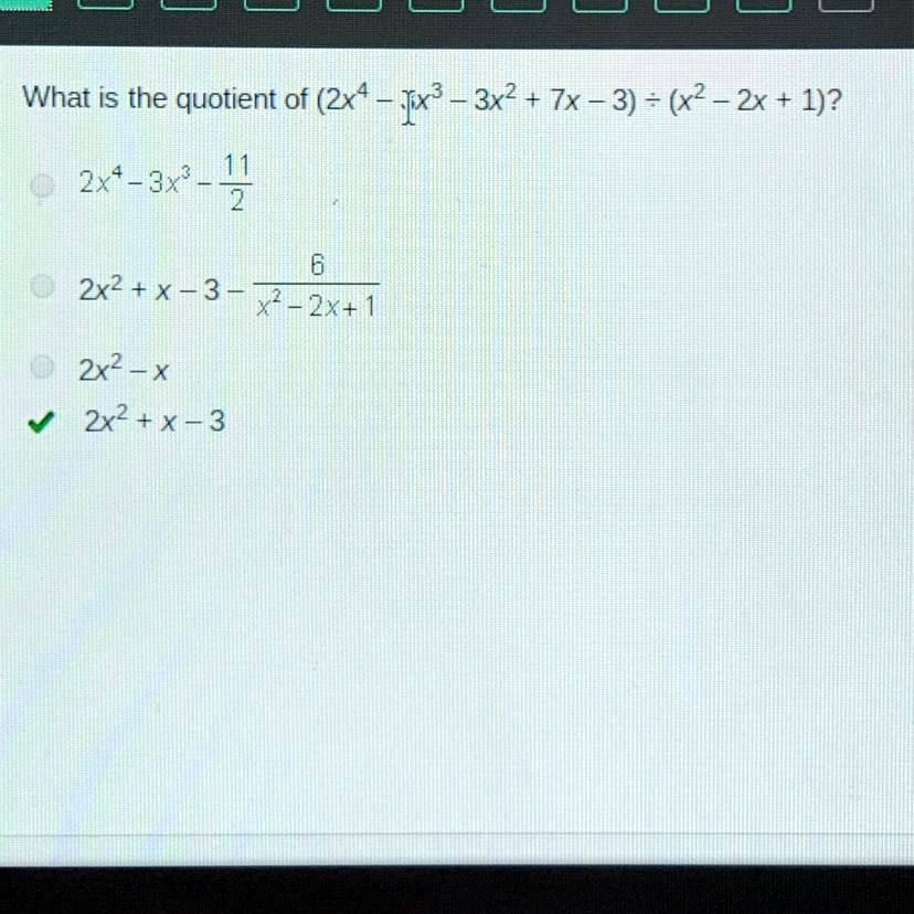 2x 4 x 3 7x 2 3x 3