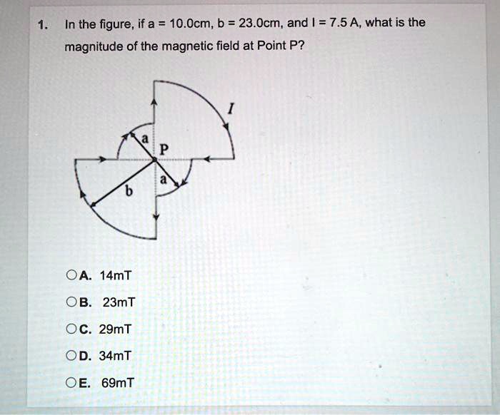 SOLVED: Plz Help 1. In The Figure,if A=10.0cm,b=23.0cm,and I=7.5A,what ...