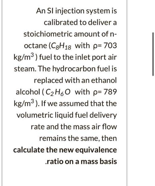 SOLVED An Sl injection system is calibrated to deliver a