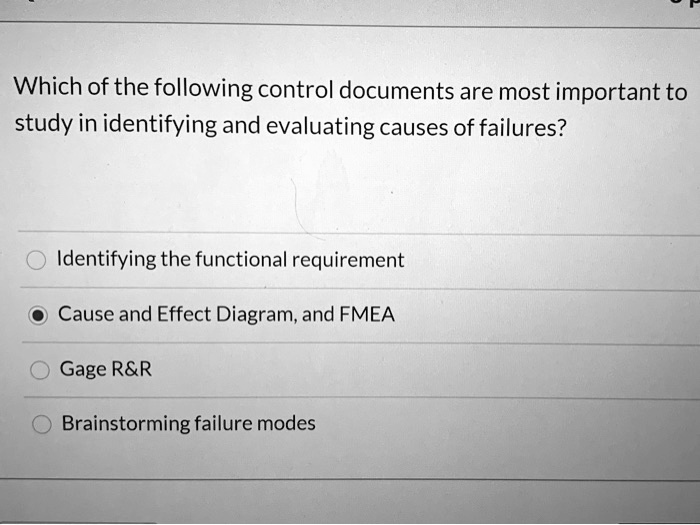 VIDEO solution: Which of the following control documents are most ...